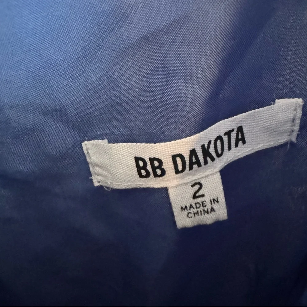 BB Dakota Size 2 V-Neck Blue Lace Dress - Picture 9 of 11